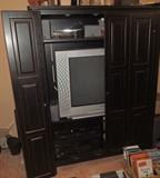 black entertainment center