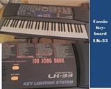 Cassio keyboard LK-33Casio Keyboard with stand and bench