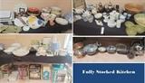kitchen serving and entertainment items. Many new for gift giving. Ceramic, pottery, wood, copper