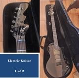 2 guitars, acoustic and electric. Hard case and amplifier