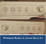 Whirlpool Washer and electric dryer set (used by single person)