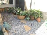 garden decor, artificial plants