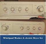 Whirlpool washer and electric dryer set