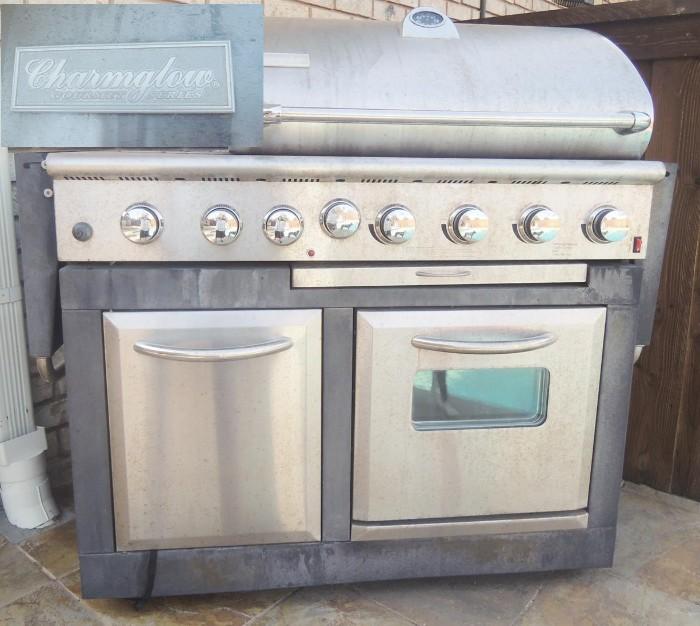 Charmglow Gourmet Gill with electric oven and side burner