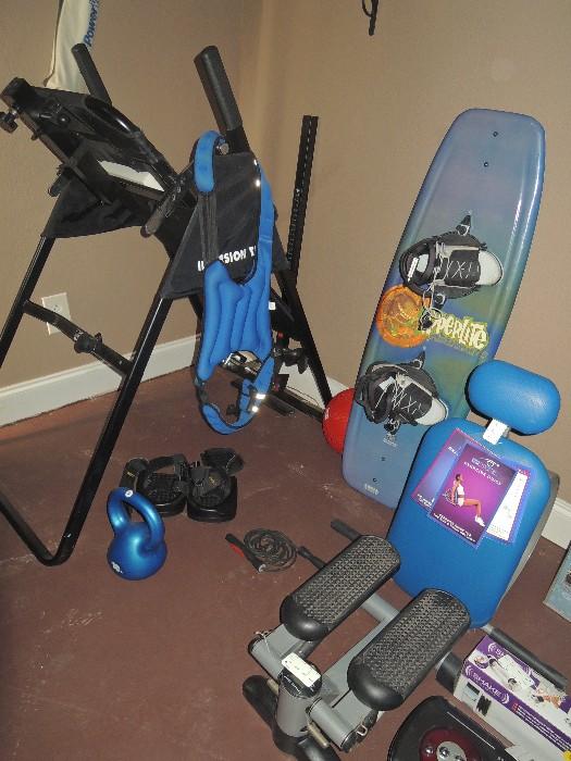 fully stocked exercise room.  Wakeboard