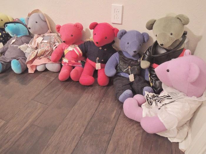 Collection of North American Bears - fully dressed in costumes