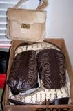 Cool Boots & Cowhide Purse