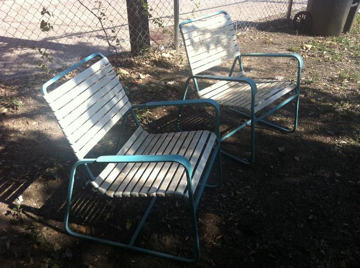 Vintage 1960's patio chairs