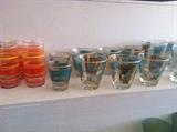 Vintage bar glasses.  Mad Men Era look