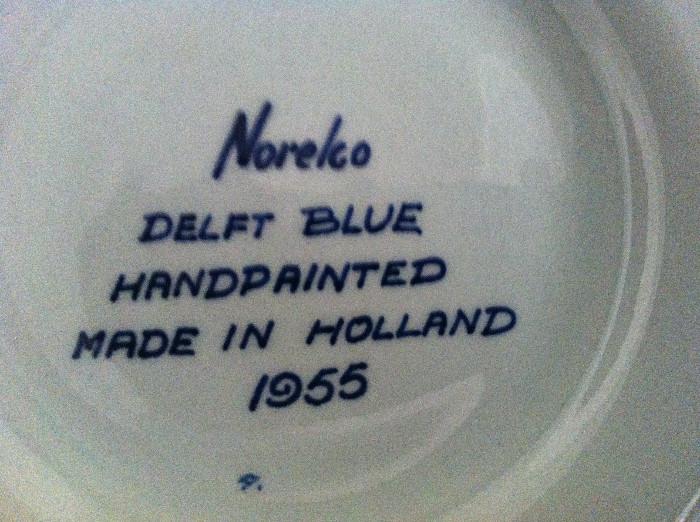 Noreko Delft Blue made in Holland 1955