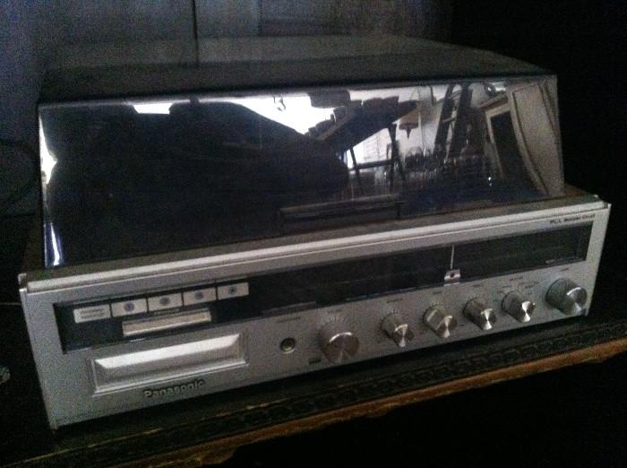 Vintage Panasonic Stereo, turn table and 8 track tape system