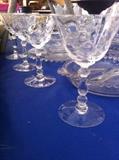 Elegant cocktail glass stems
