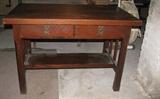 Arts/Crafts style desk