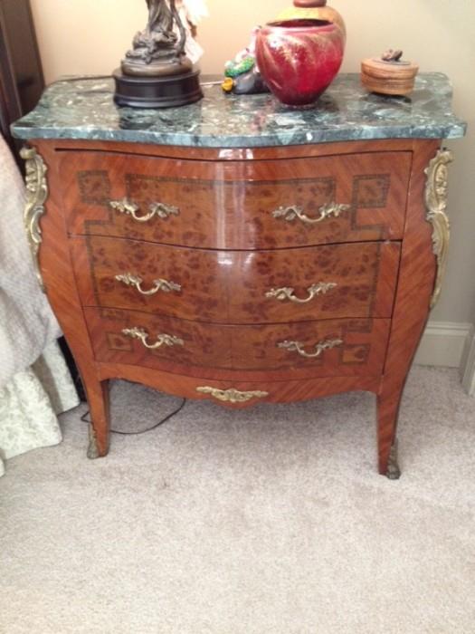 marble top chest