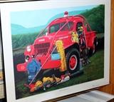 New Jersey Forest Fire Service Numbered Print
