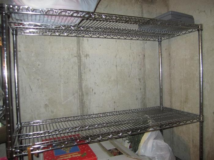 STAINLESS STEEL SHELVING  2 OF THEM