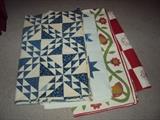 4 of 5 handmade quilts