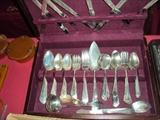 4 sets of silver plate flatware