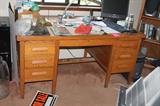 Vintage Heavy Solid Wood Desk
