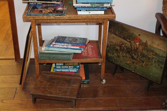 Bible Stand and Vintage Cart