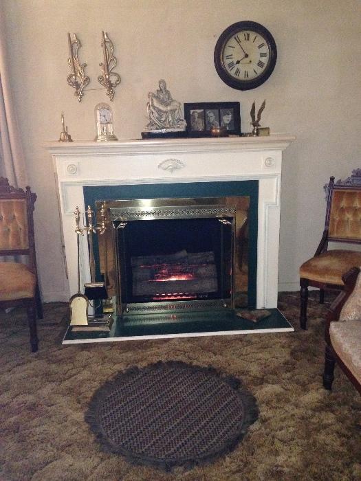 Large Fake Fireplace - 