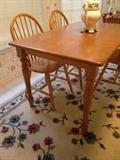 Bernards Inc. "Eat In" Table + 4 Chairs  $150.00             31.5" x 53.5" x 29.5" 