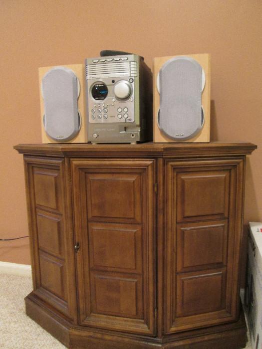 end table, stereo