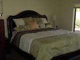 Plush king size bed less that 2 yrs old