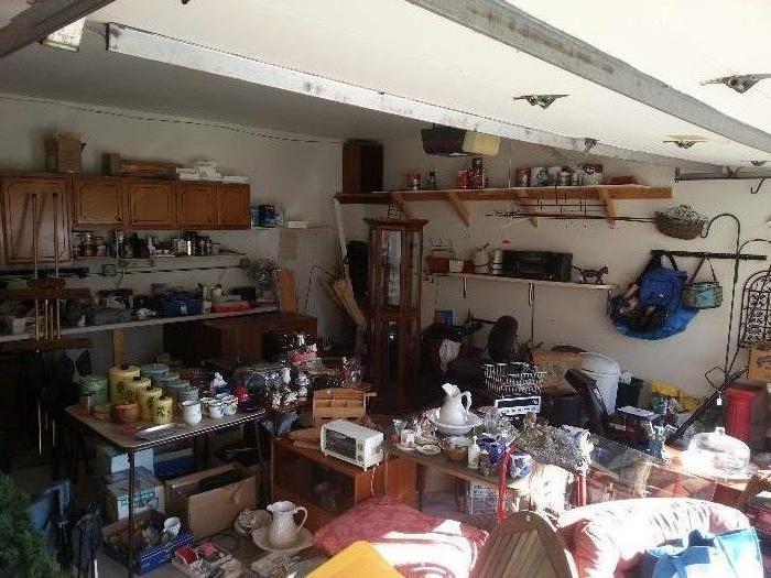 Please pardon the mess. The garage is still a work in progress, however look at the content! 