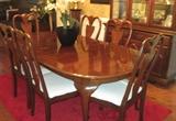 mahogany table and chairs