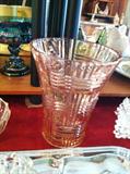 Pink depression glass