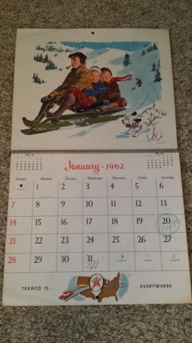 1962 Texaco Calendar