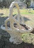 Large concrete basket from Indiana
