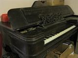 W B Bradbury ornate square grand piano