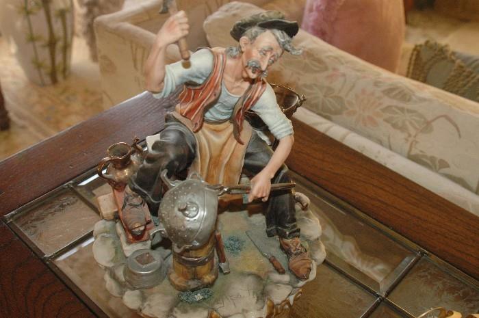 Capodimonte signed & numbered detailed piece