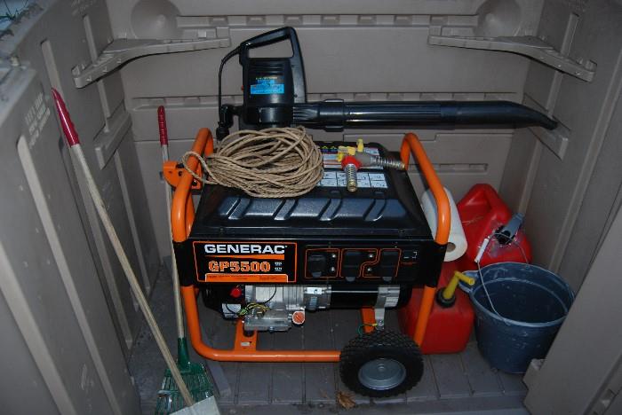 Generac household generator (used 1 time!)