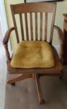vintage office oak chair