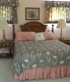 queen headboard, night stands (no mattresses)