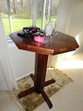 Bar height pedestal table.