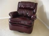 Leather recliner