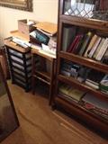 Barrister Book Case & Oak Folding Bench