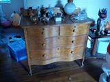 French style Bird's Eye Maple Dresser or hutch piece