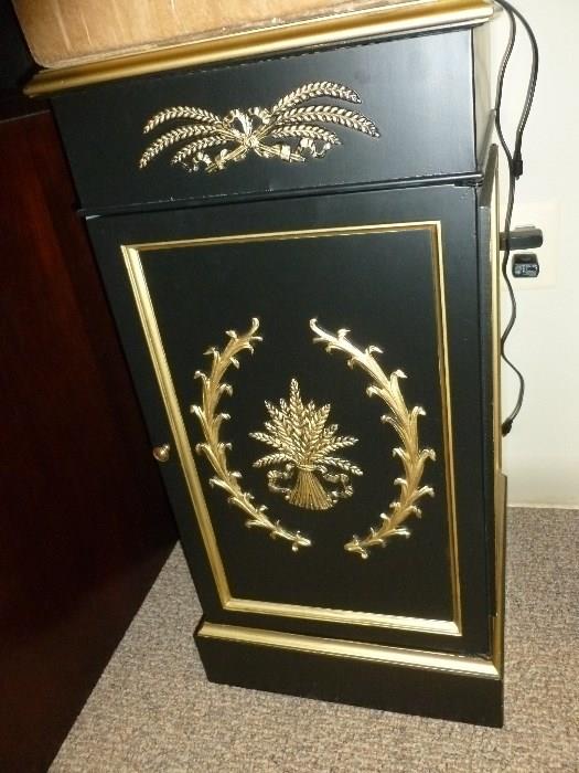 Painted Cabinet with gold carvings