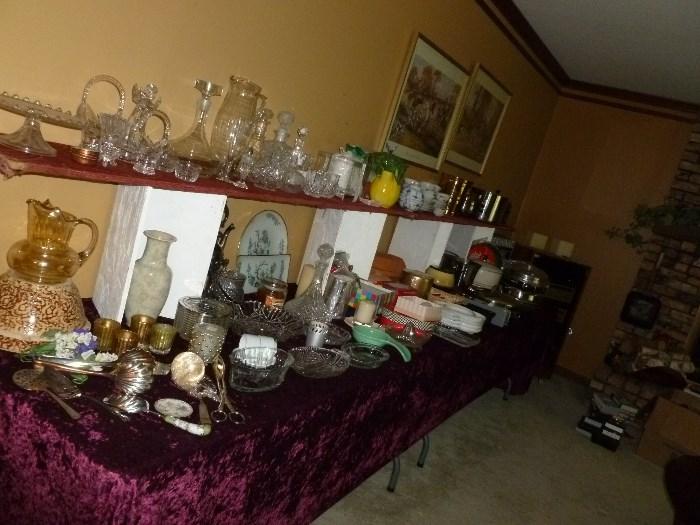 Lots of Glass and Kitchenware