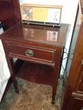Vintage Bed Side table and Vintage Radio, works
