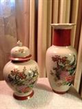 Made in Japan ginger jar and vase