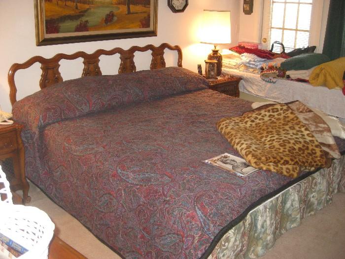 large king size bed and matching bedroom furniture