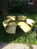 Set of four vintage modernist chairs.
