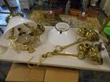 Kitchen:   Two antique light fixtures.