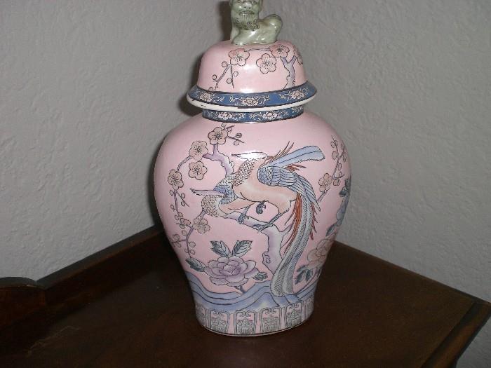COVERED ASIAN JAR